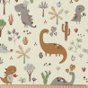 Printed Cotton DRACOREX Ecru / Forest Multicolored